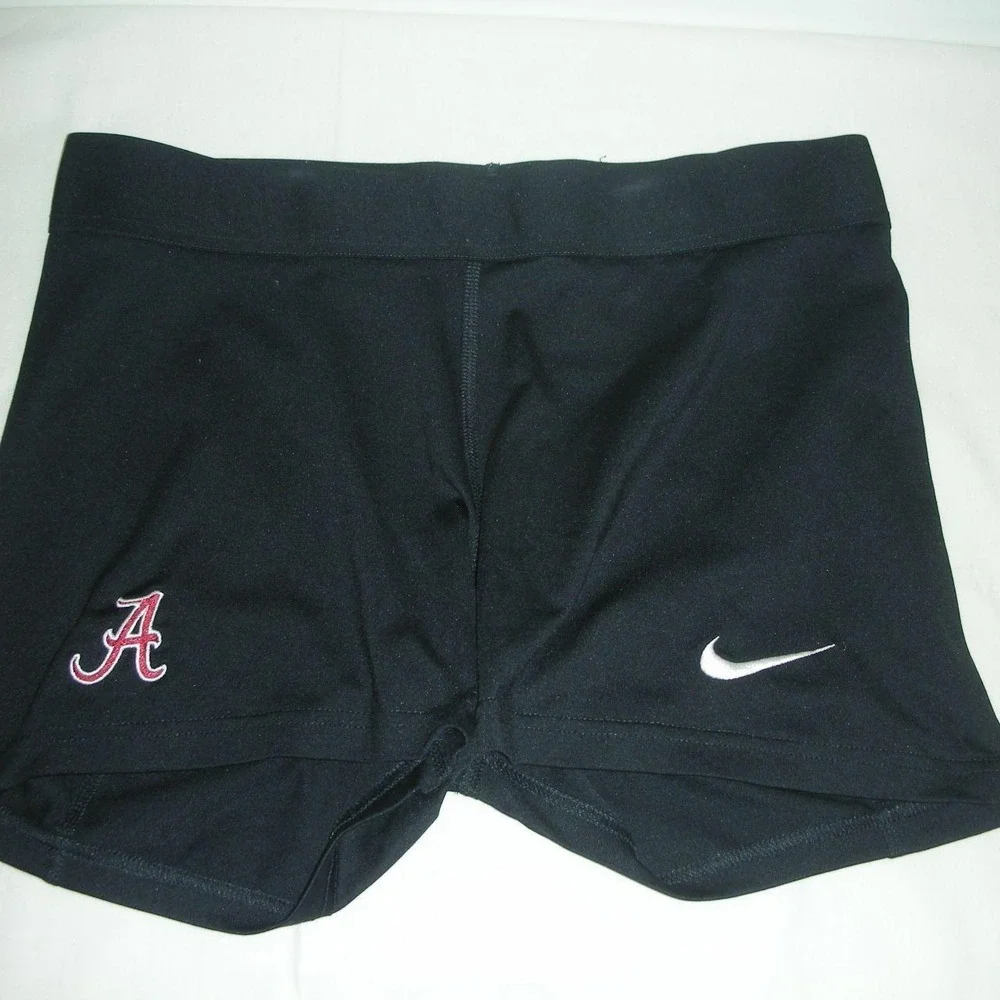 Nike University of Alabama Script A Compression Shorts Black Size L Dri-FIT